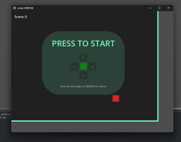 A screenshot of A Simple Snake Game during development, made in Godot and open-sourced.